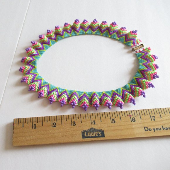 Hand stitched Collar Necklace - Picture 11 of 15